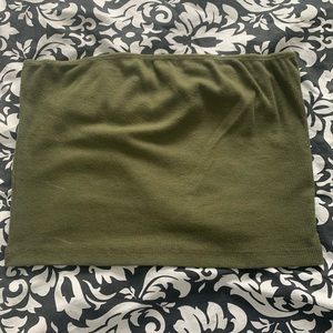 Solid green tube top